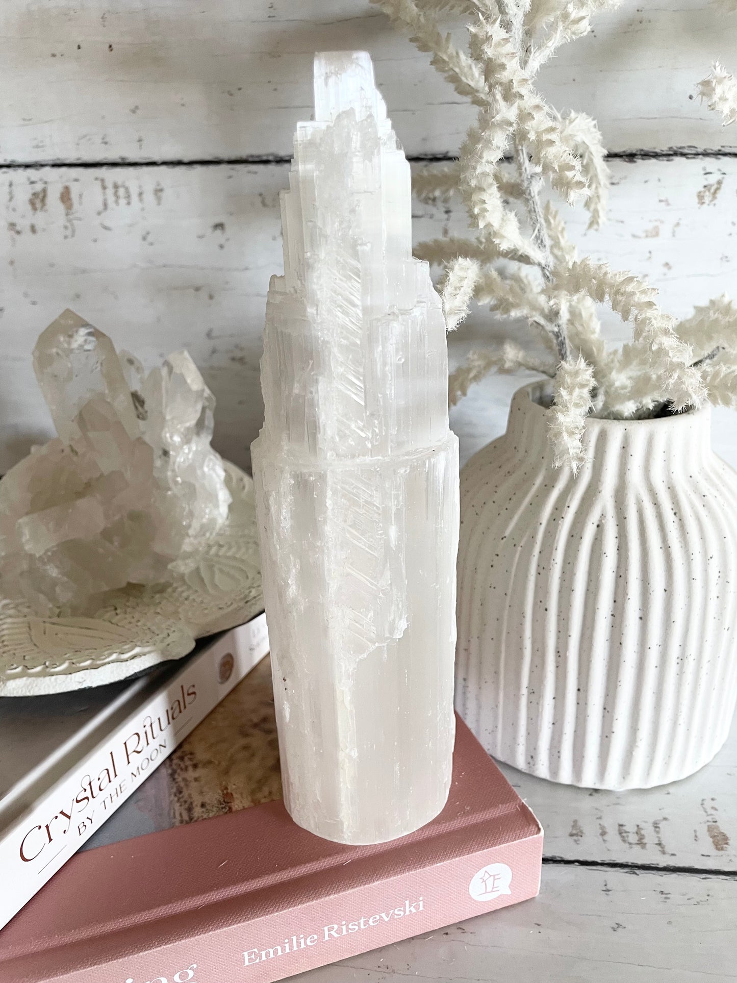 Selenite Tower ~ Large