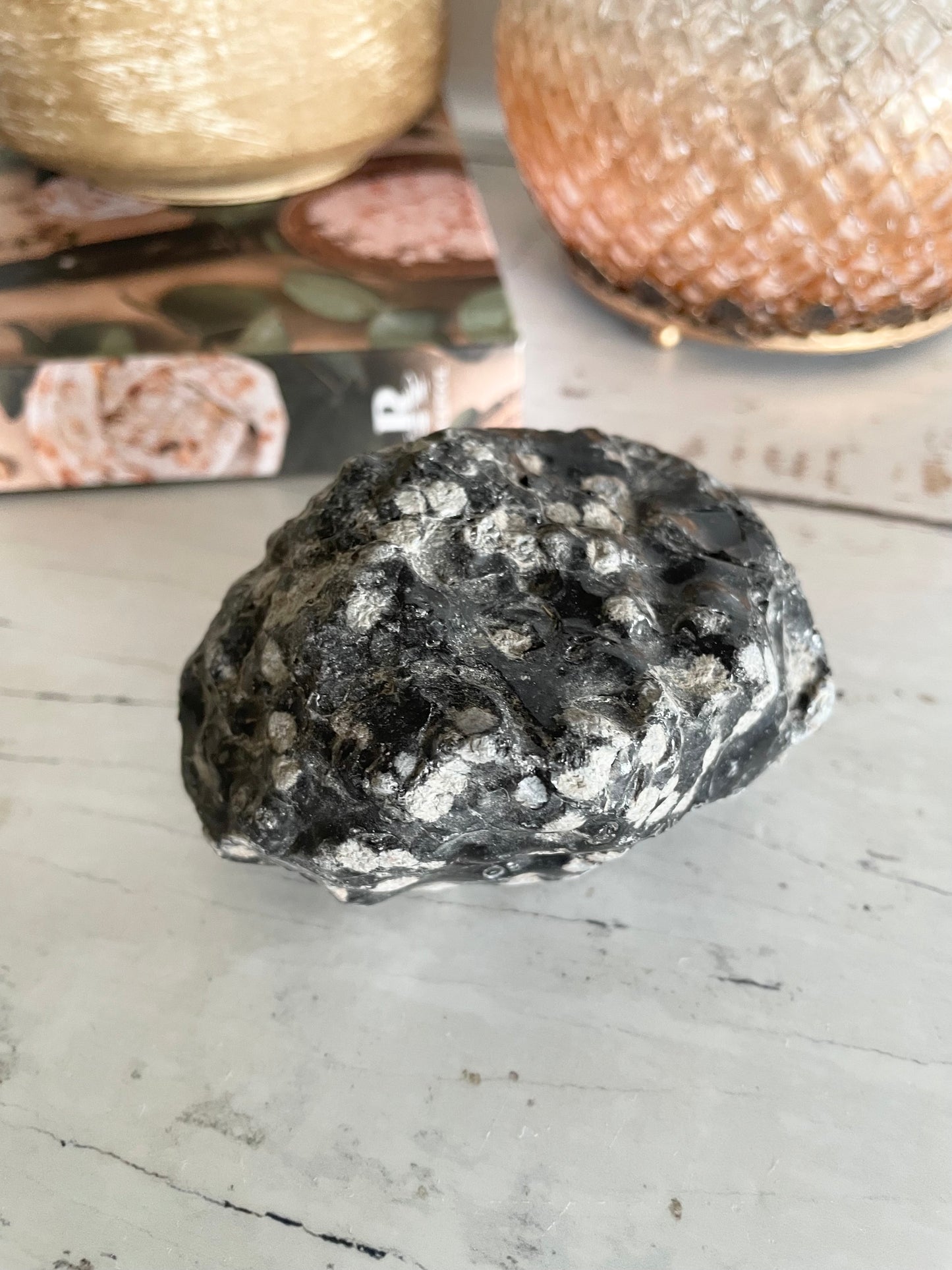 Raw Snowflake Obsidian