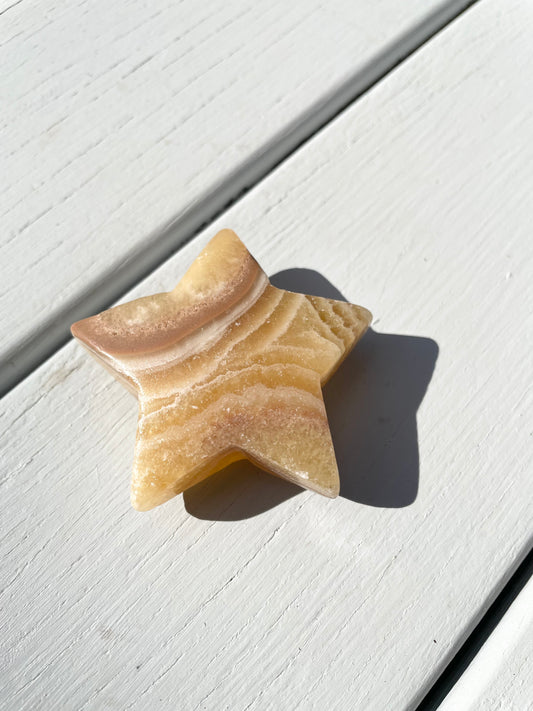 Orange Calcite Star