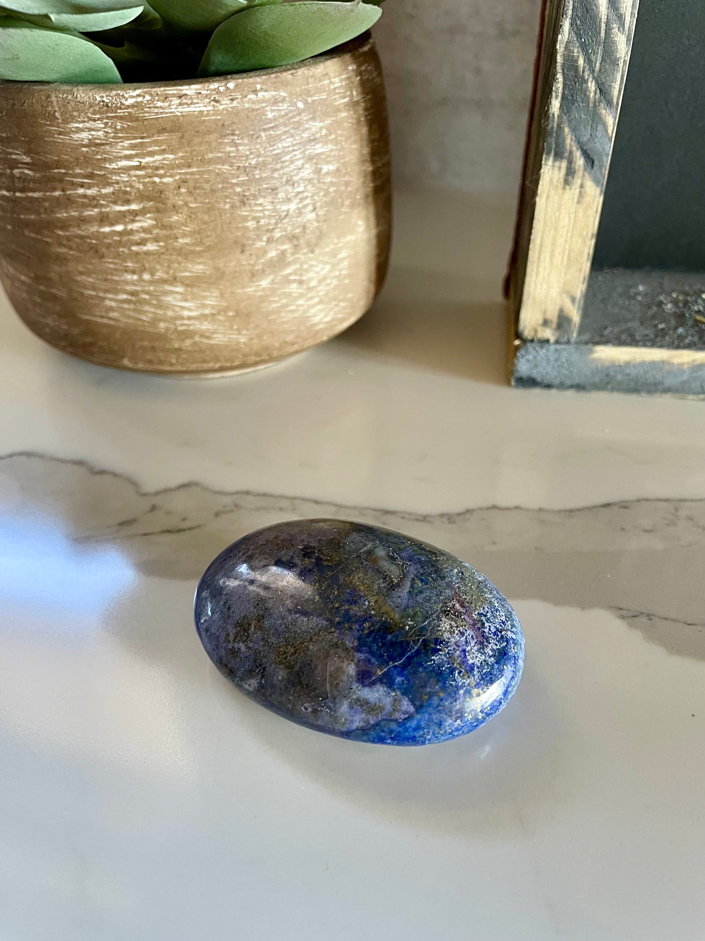 Lapis Lazuli Pillow / Palm Stone