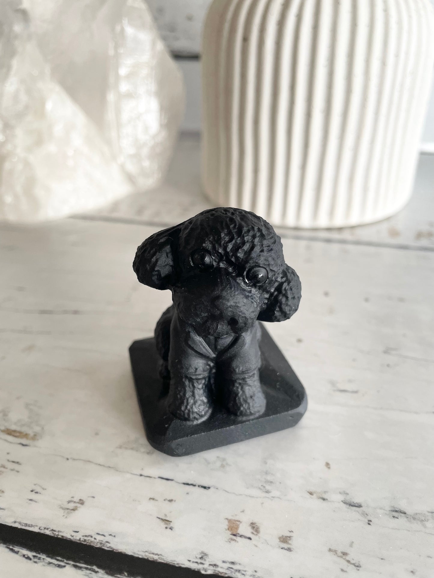 Black Obsidian Dog ~ Poodle (social butterfly)
