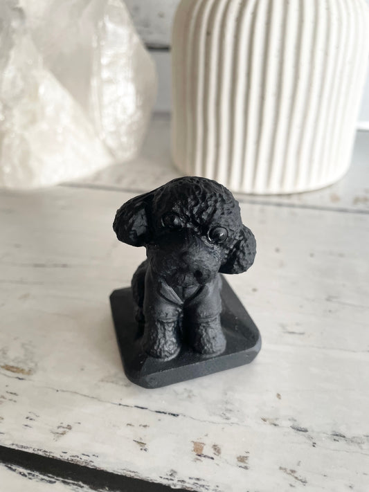 Black Obsidian Dog ~ Poodle (social butterfly)
