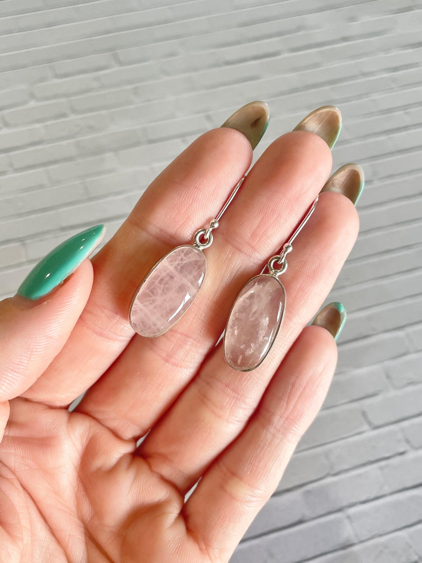 Rose Quartz Dangles
