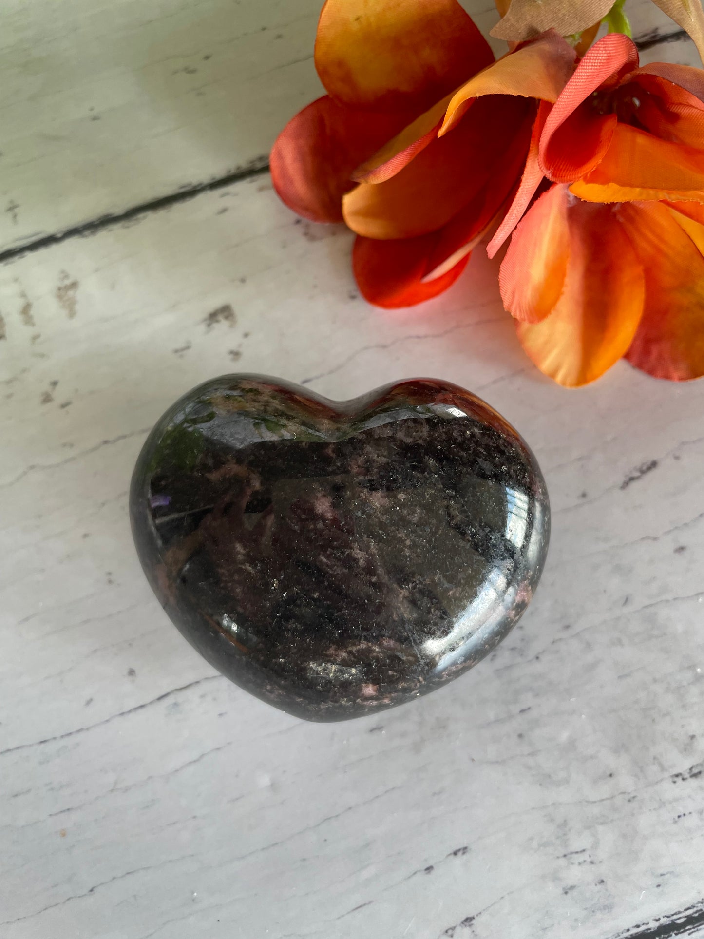 Rhodonite Heart