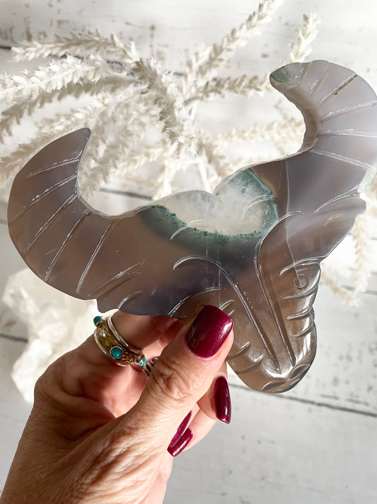 Spirit Water Buffalo ~ Natural Agate