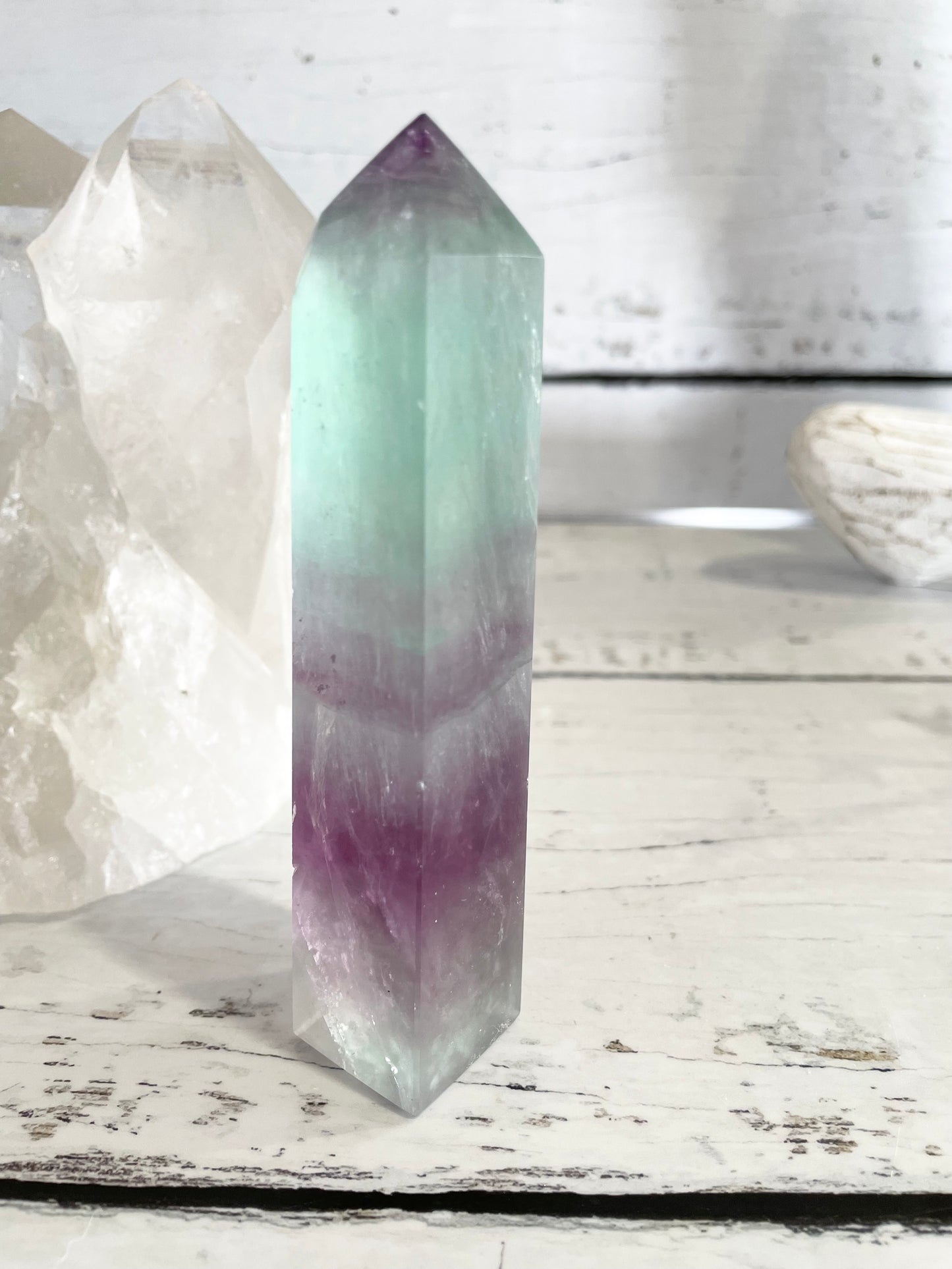 Rainbow Fluorite Obelisk