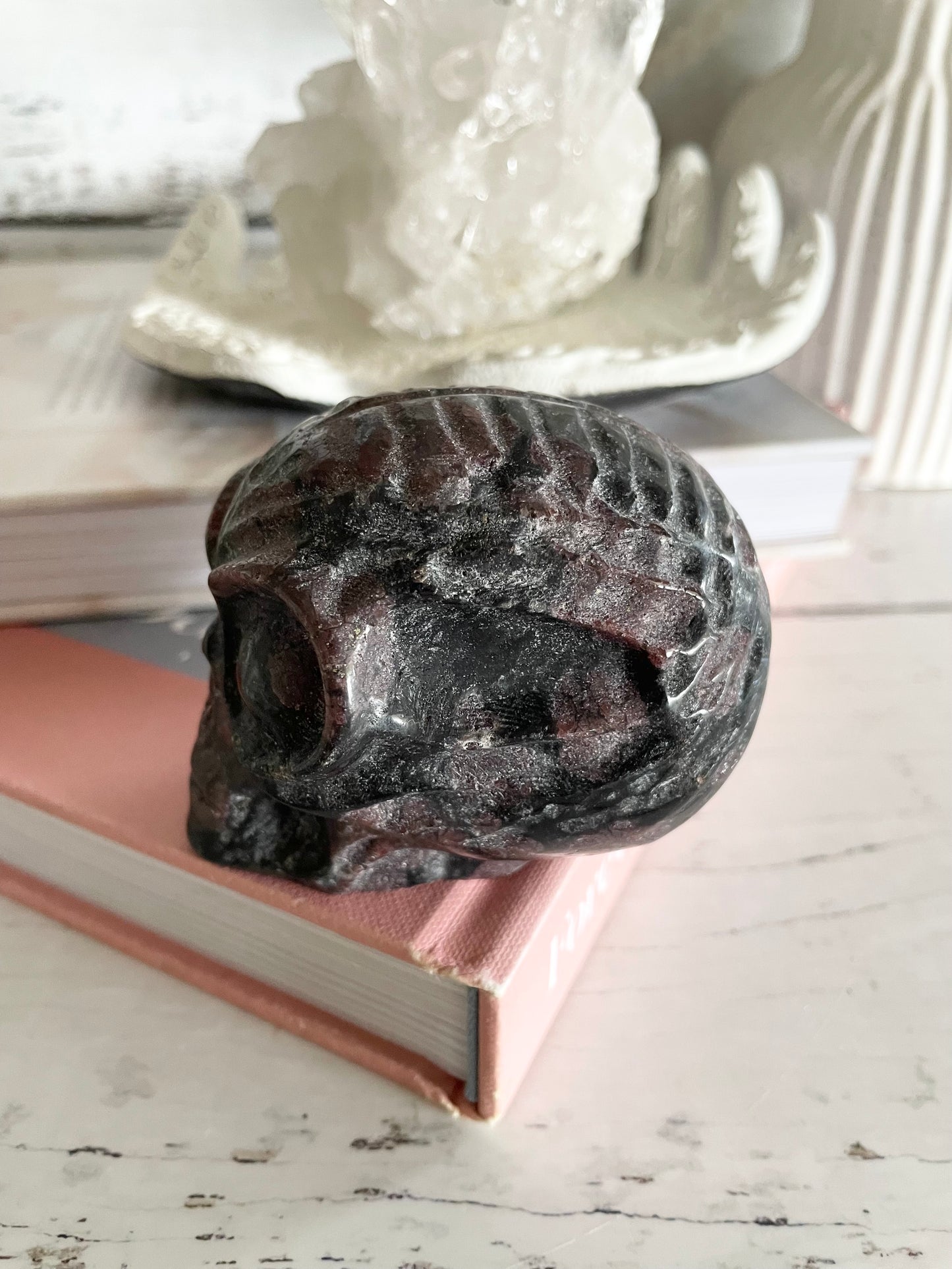 Garnet Alien Skull