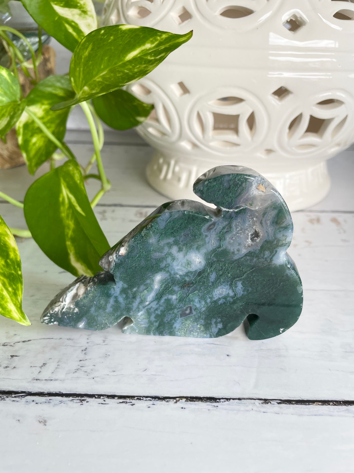 Moss Agate Arrow Head