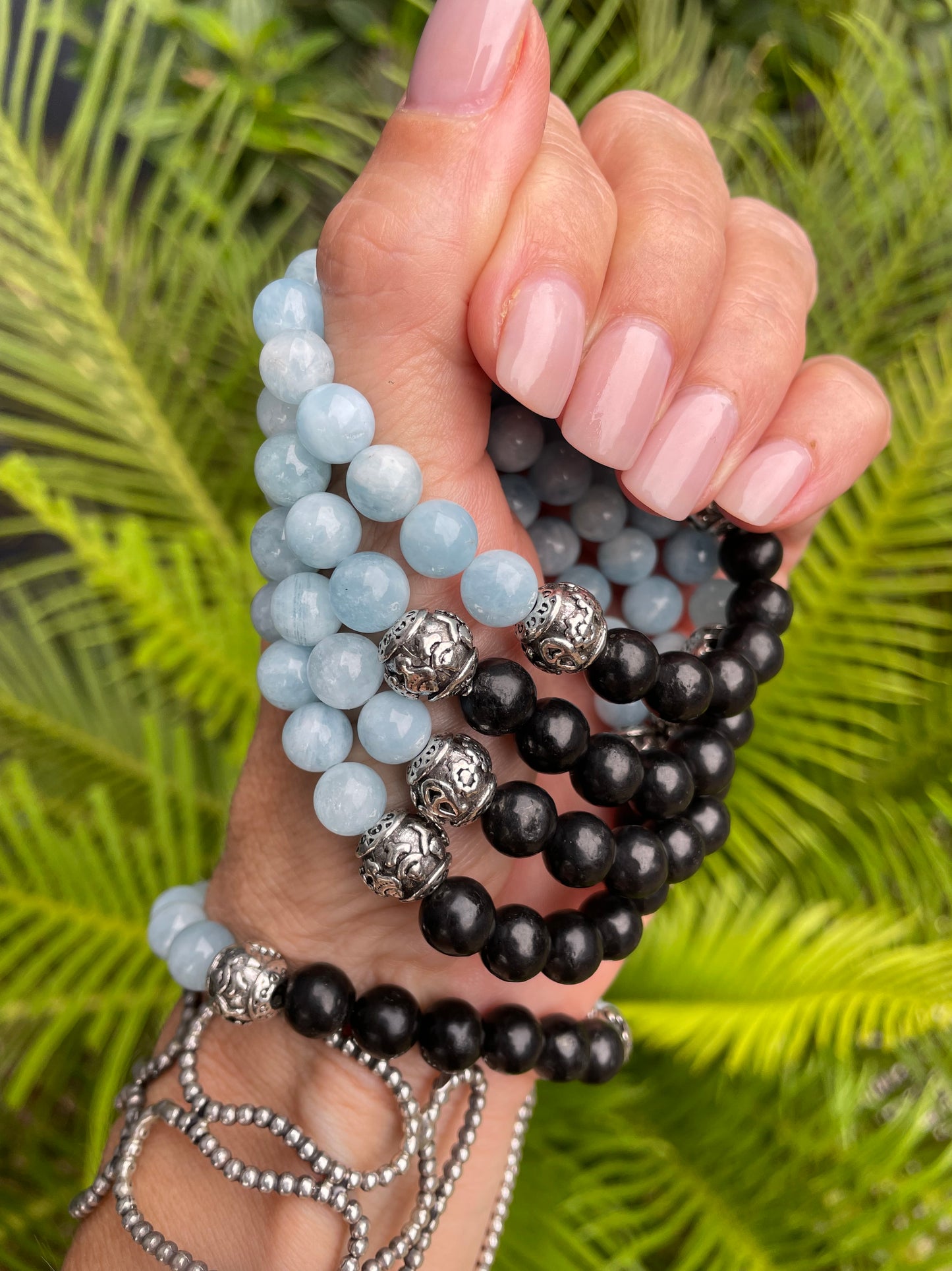 Aquamarine & Shungite ATLANTIS Healing Bracelet ©️