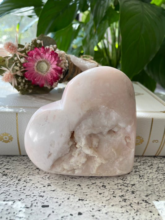 Pink Opal Heart