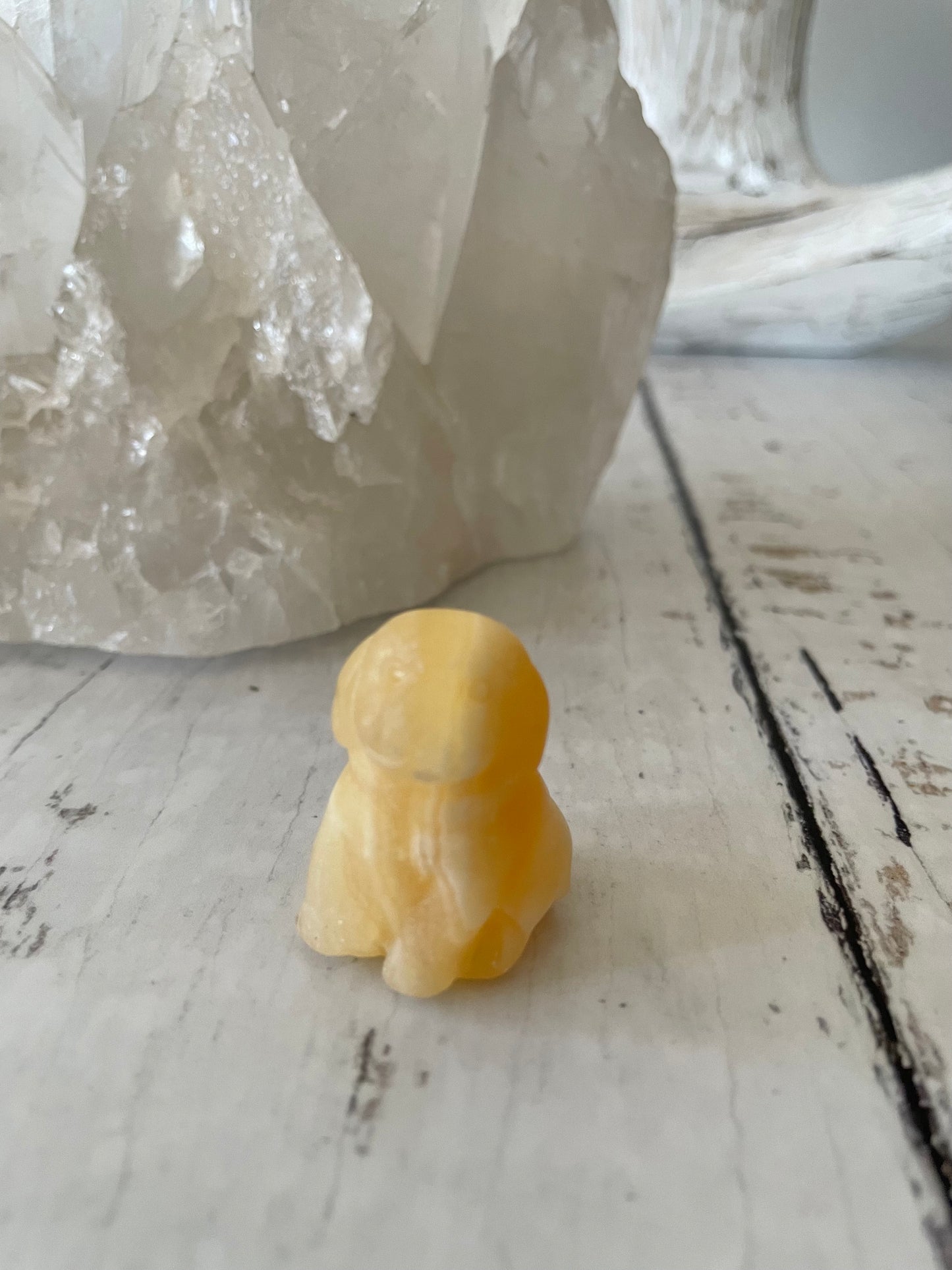 Orange Calcite Dog