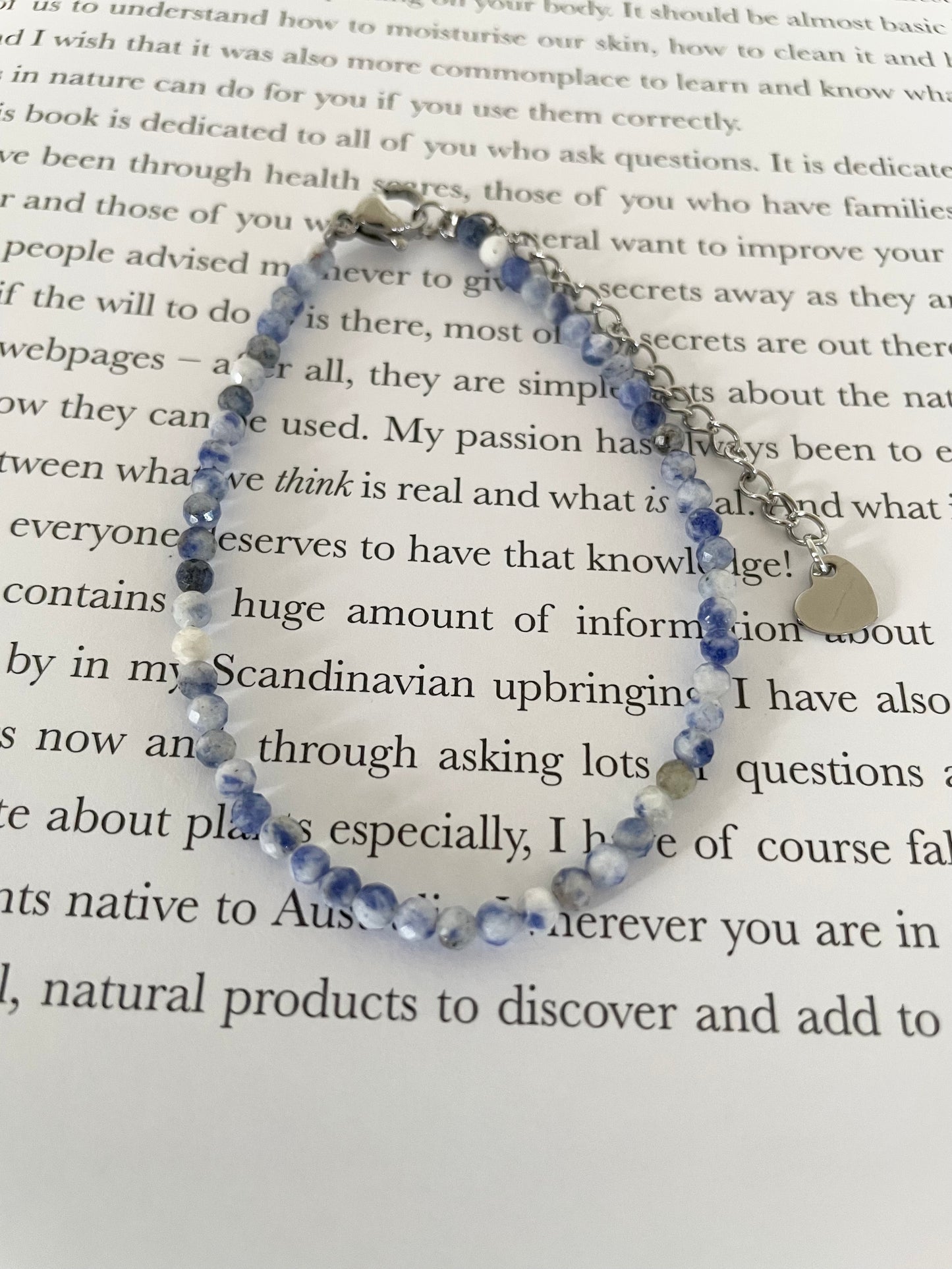 Blue Quartz Faceted Bracelet