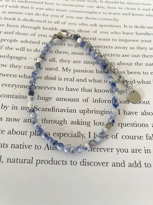 Blue Quartz Faceted Bracelet