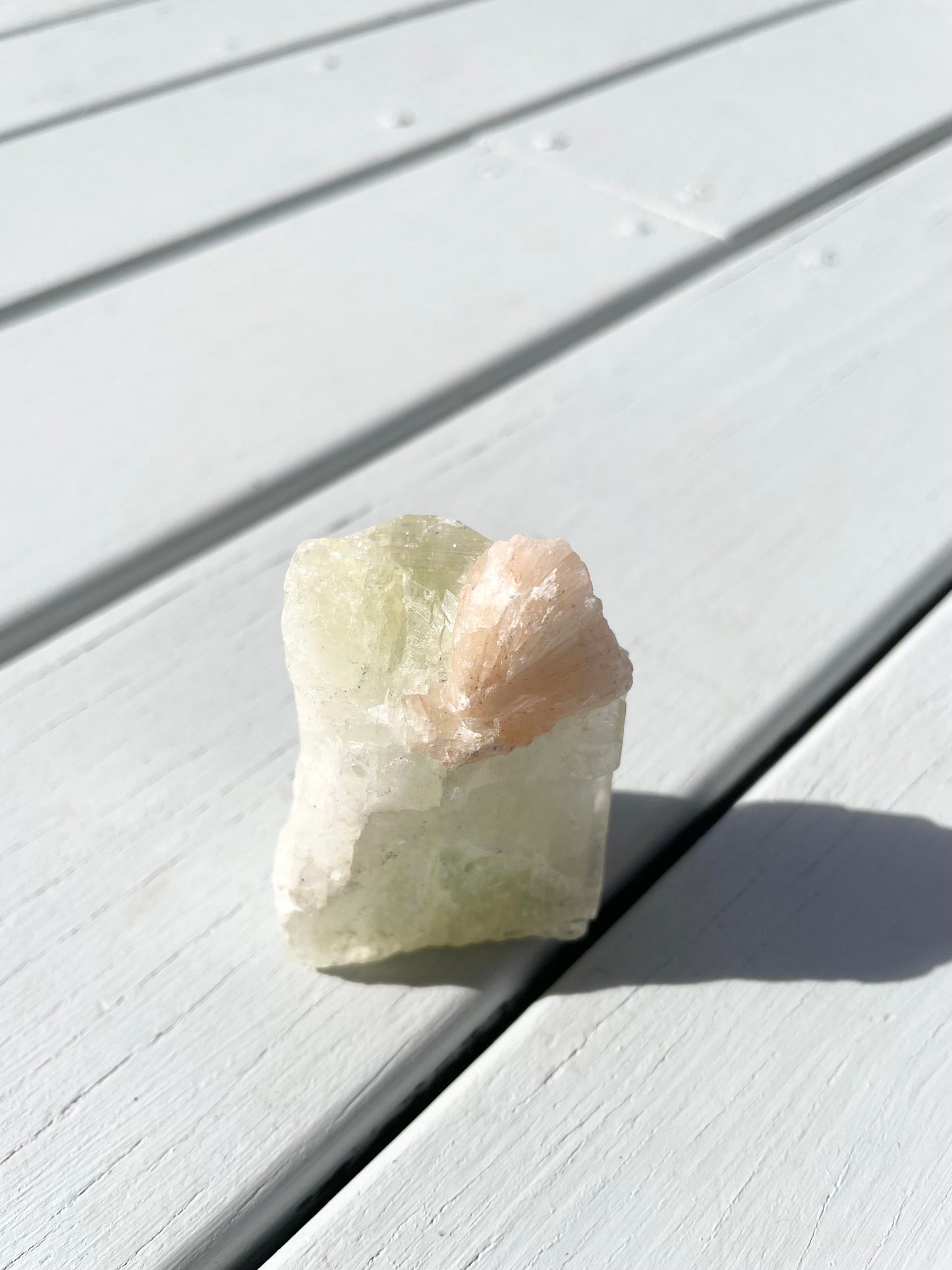 Green Apopyhllite Stilbite Cluster