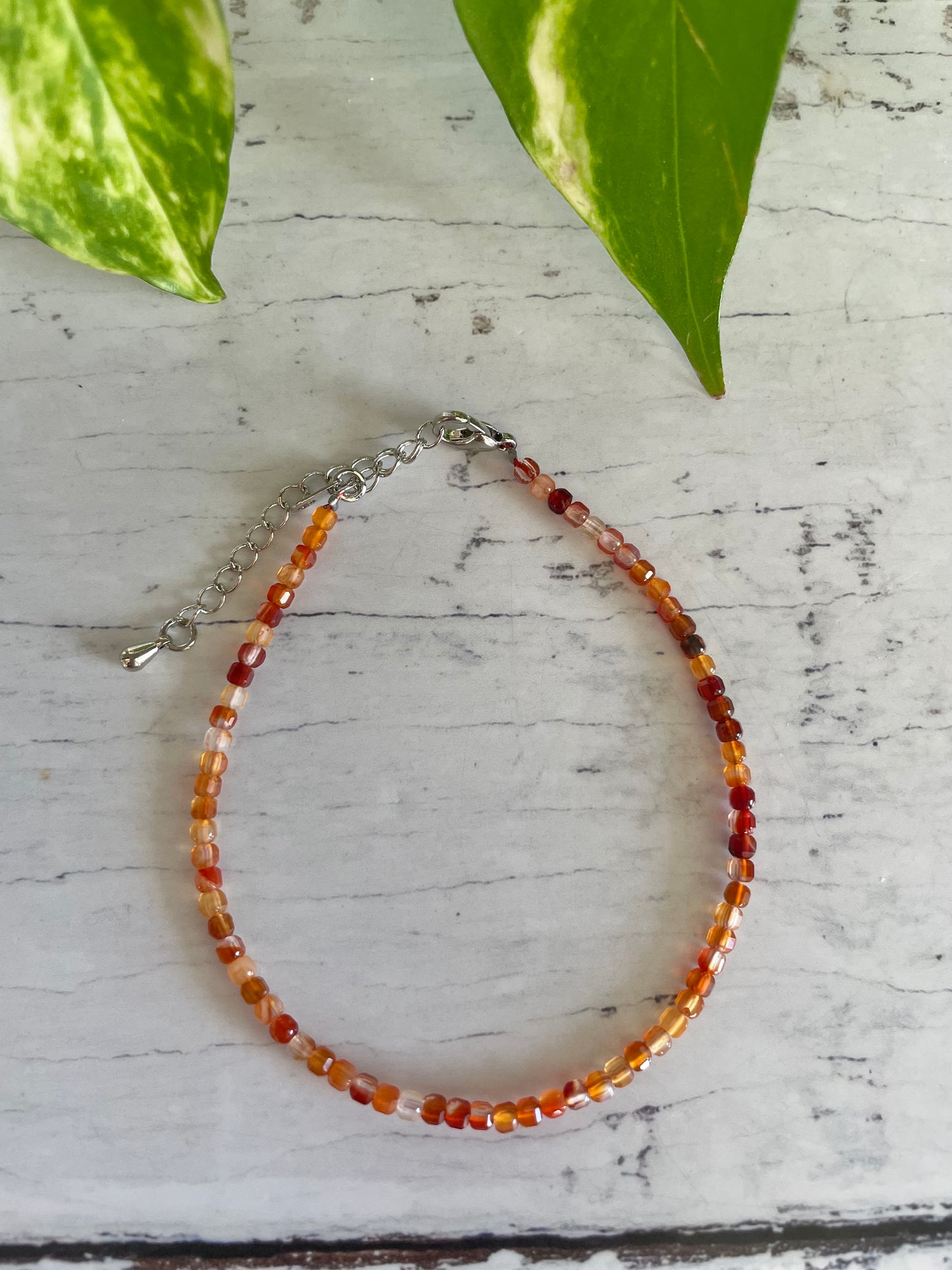 Faceted Carnelian Bracelet ~ Vitality