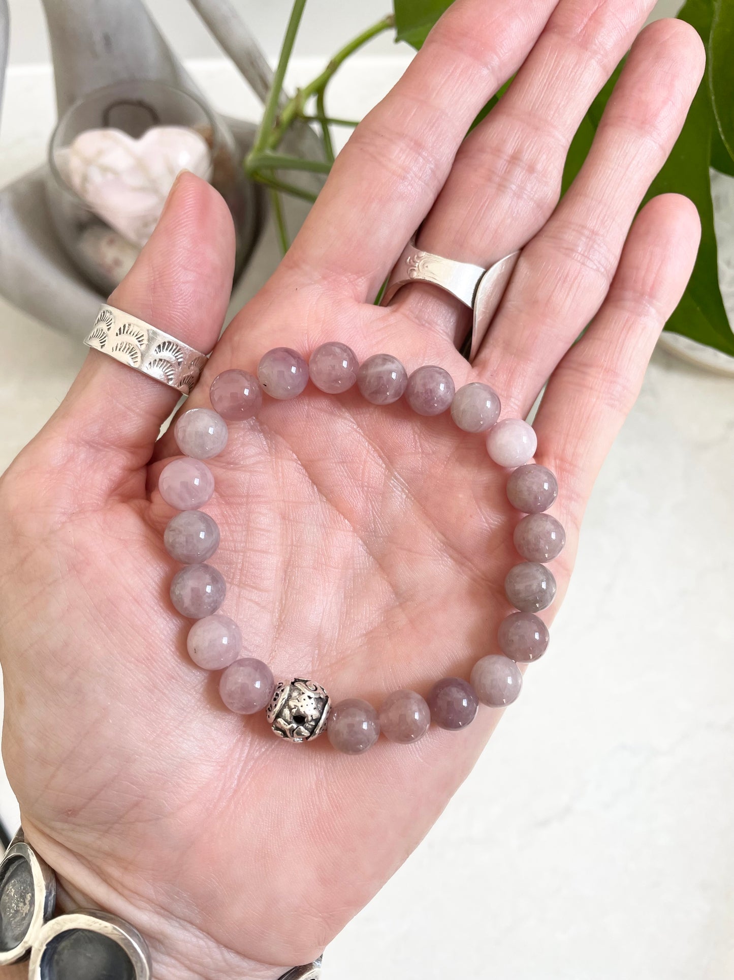 Lavender Rose Quartz Healing Bracelet