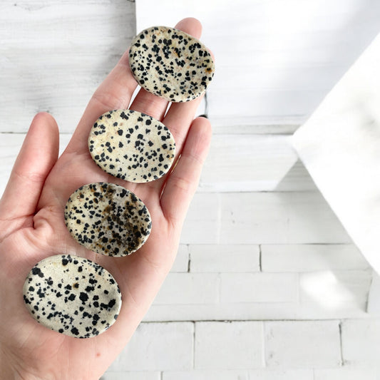 Dalmatian Jasper Thumb/Worry Stone ~ intuitively chosen