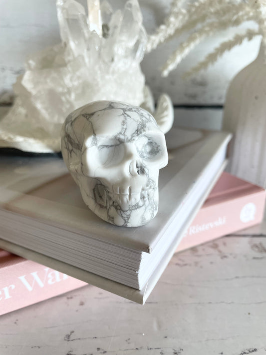 White Howlite Skull