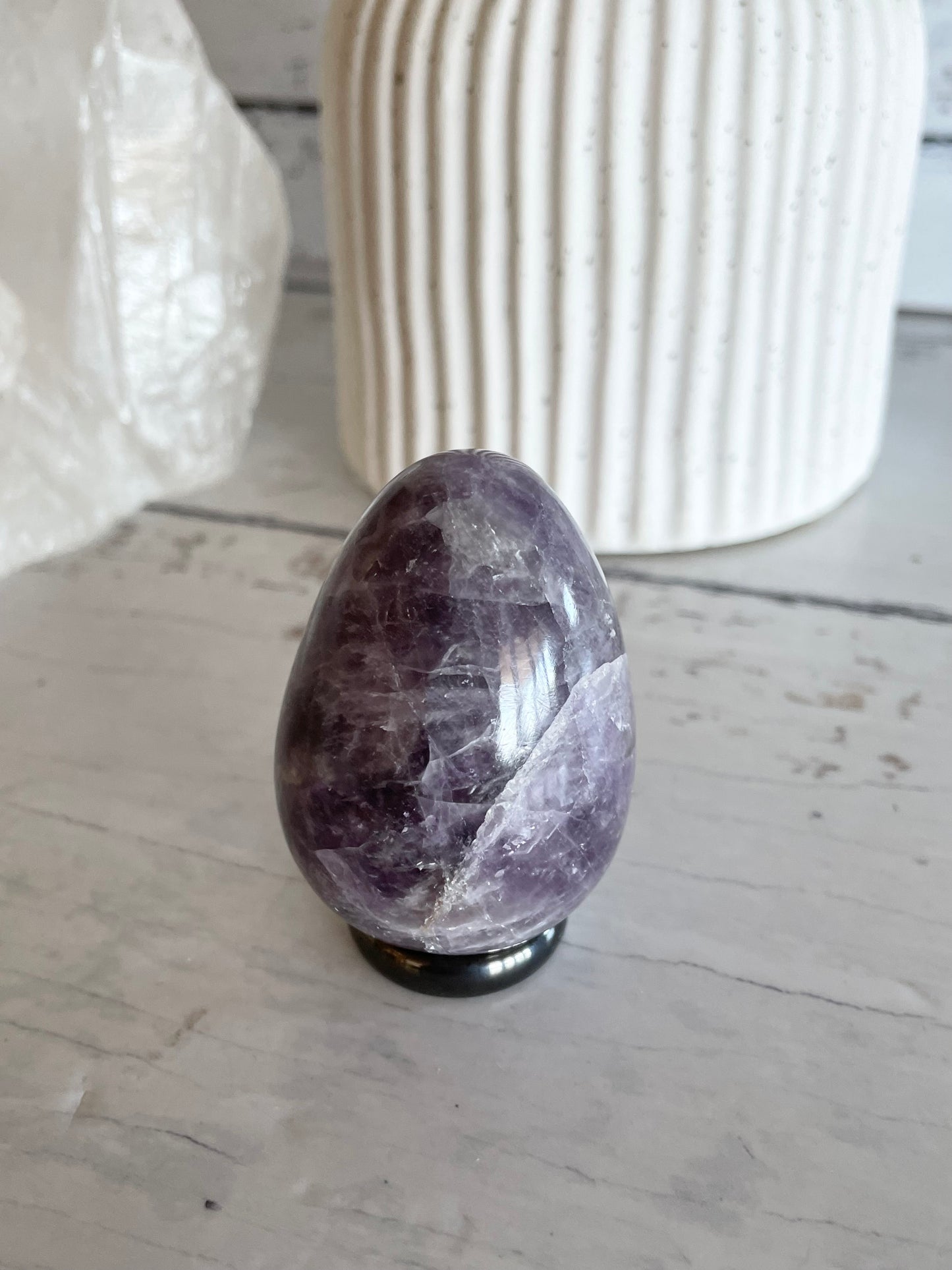 Amethyst Egg with holder