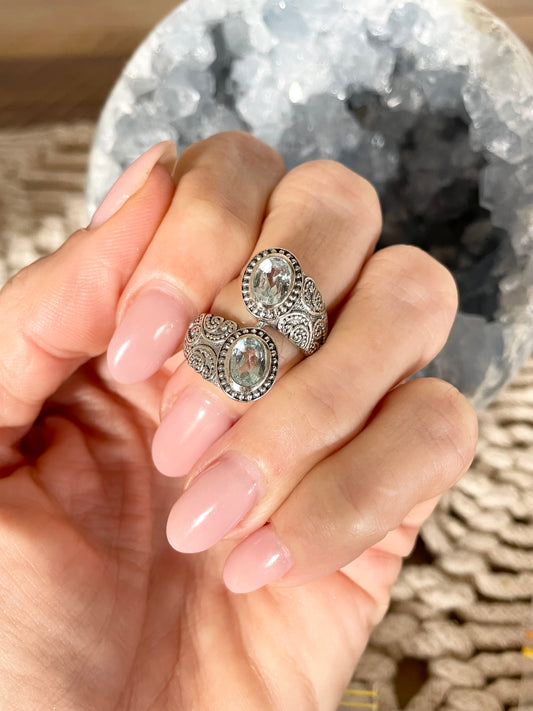 Blue Topaz Ring - Size 7