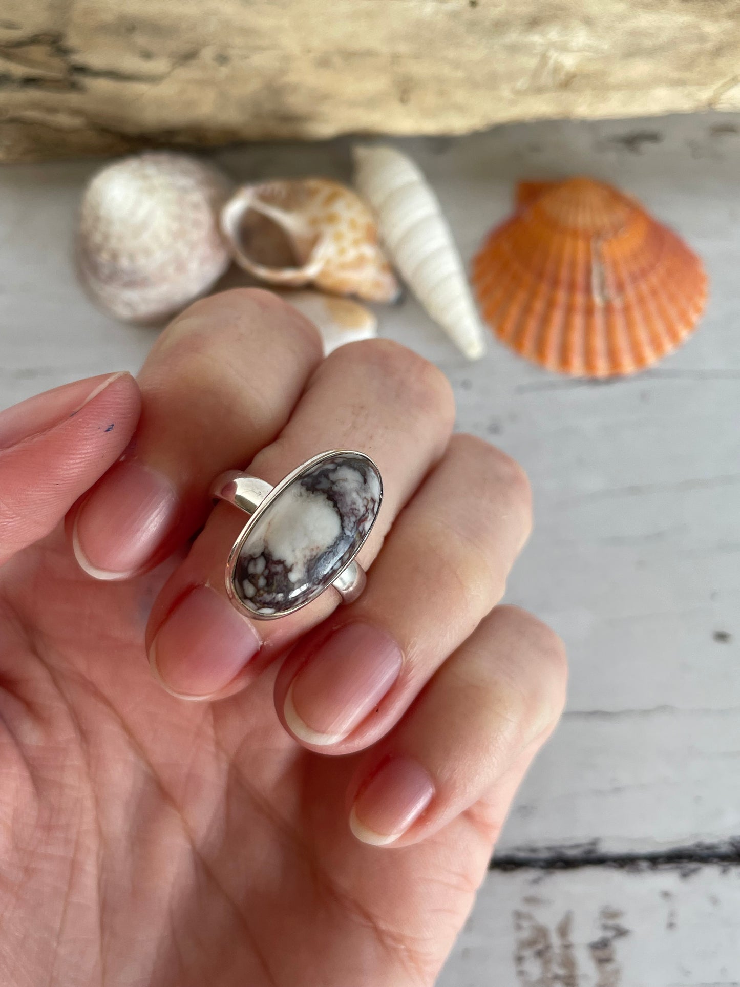 Mexican Wild Horse Magnesite Silver Ring