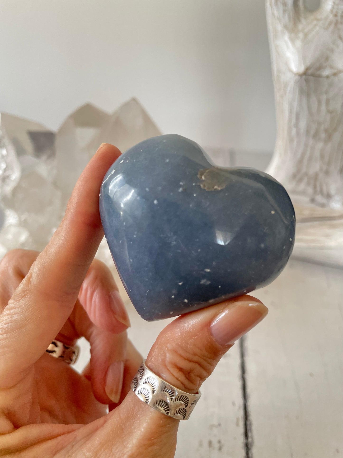 Angelite Heart