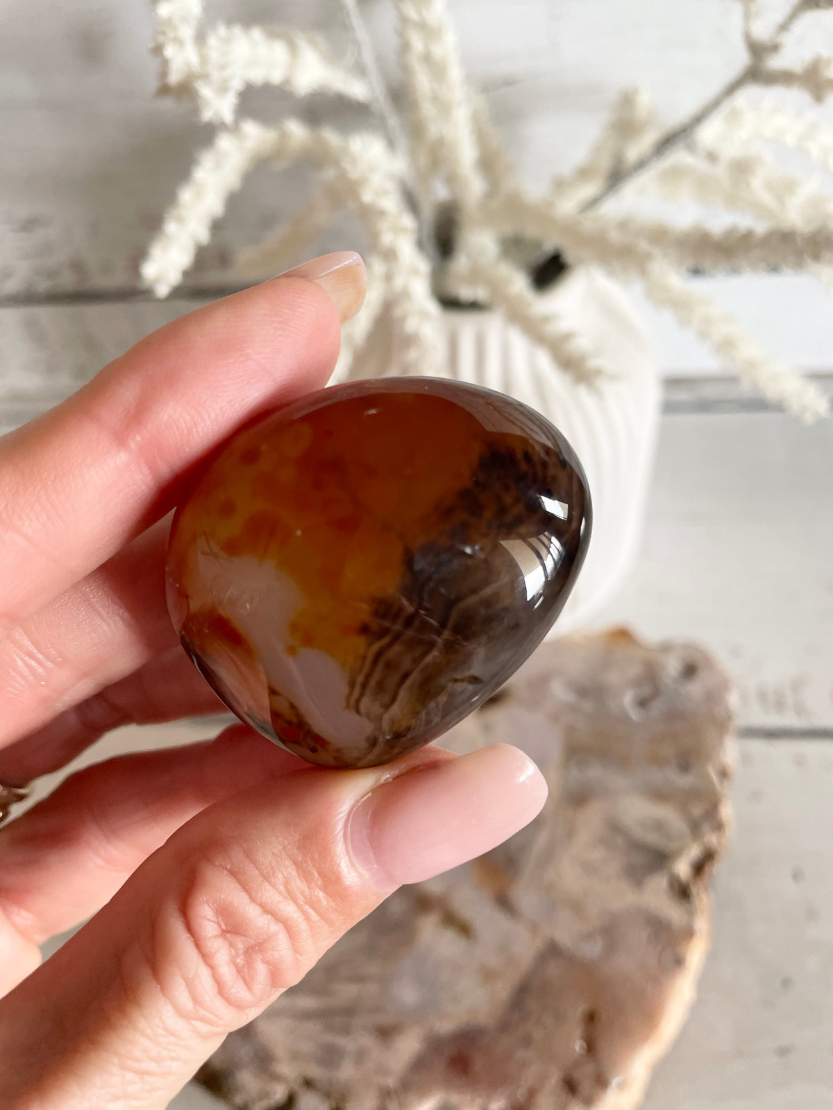 Madagascar Agate Freeform/Palmstone