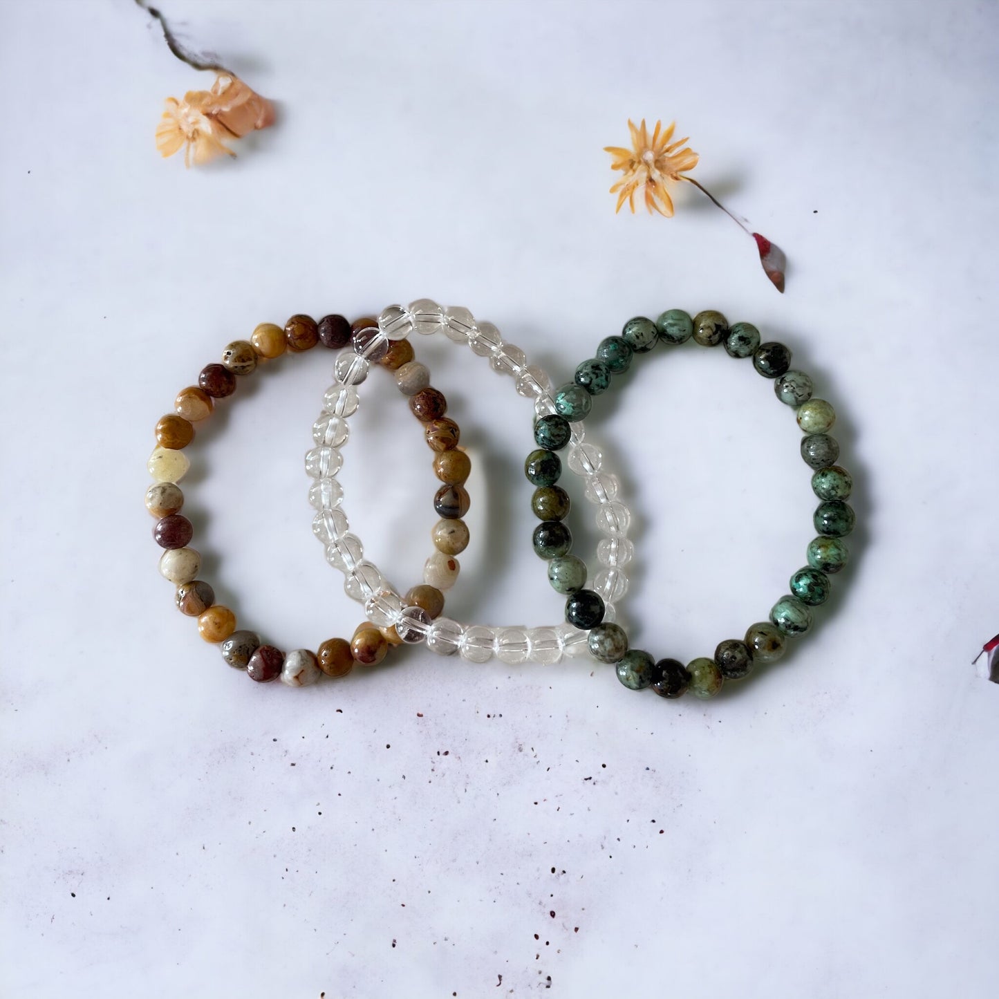 COLLECTION Trio ~ DEPRESSION EASING Healing Bracelets ~ Set of 3©️