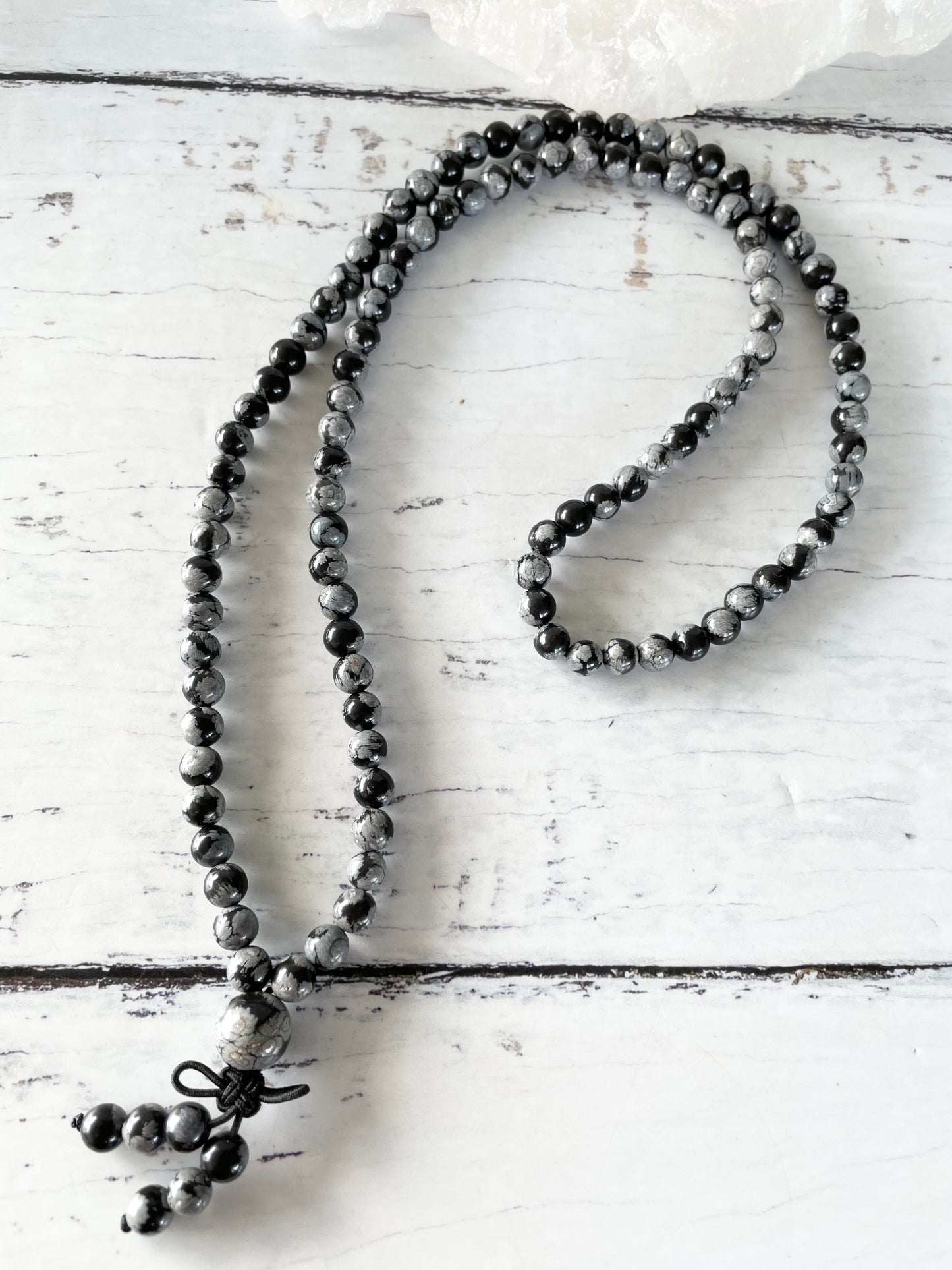 Snowflake Obsidian Malas