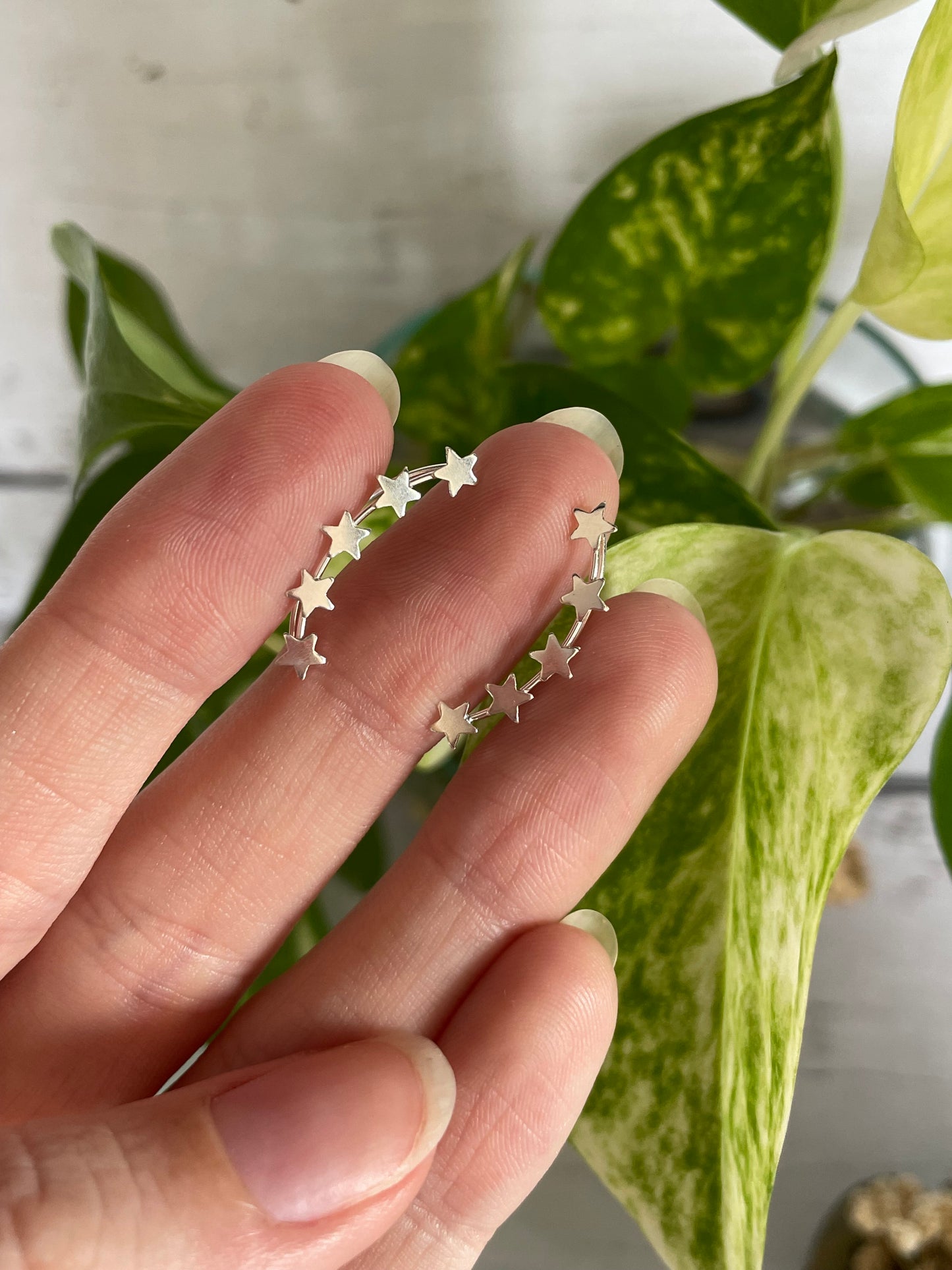 Starry Night ~ Silver Ear Cuffs