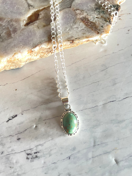 Green Kingman Turquoise Necklace