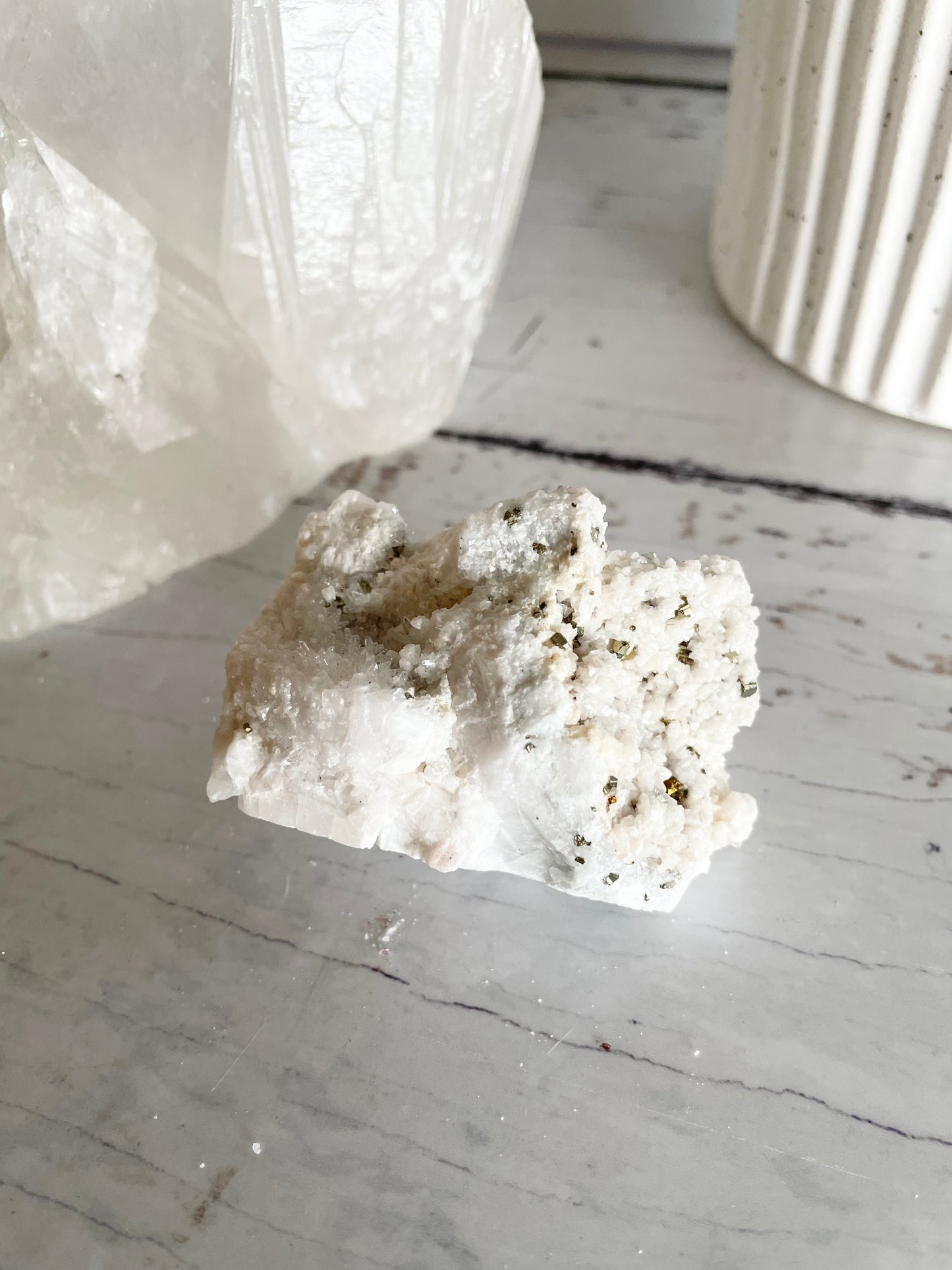 Quartz Pyrite Cluster