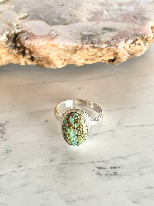 Royston Turquoise Ring ~ Size 8