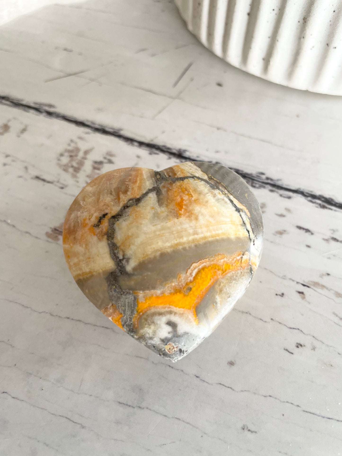 Bumble Bee Jasper Heart