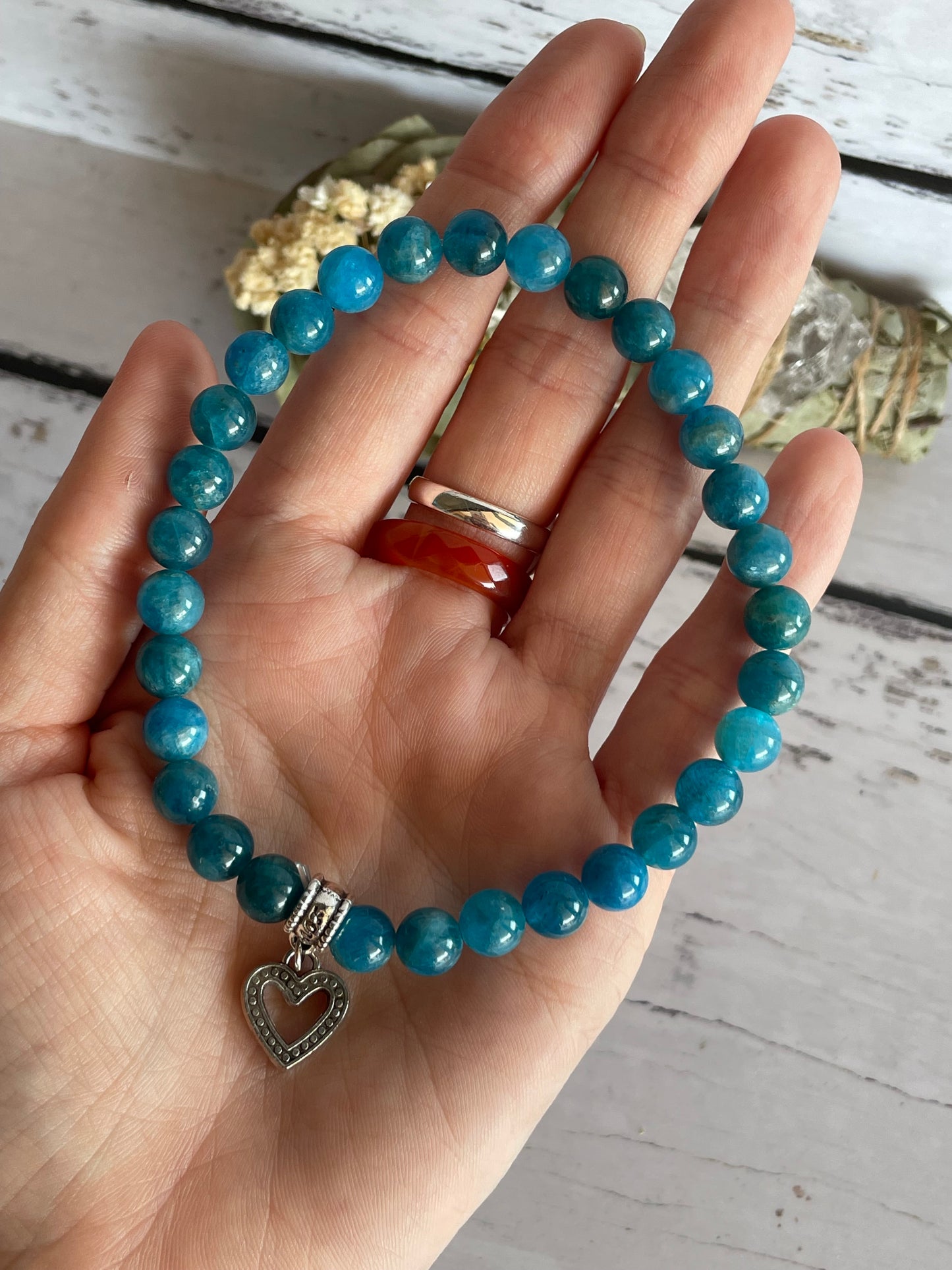 Blue Apatite Healing Anklet ~ Past Lives ©️