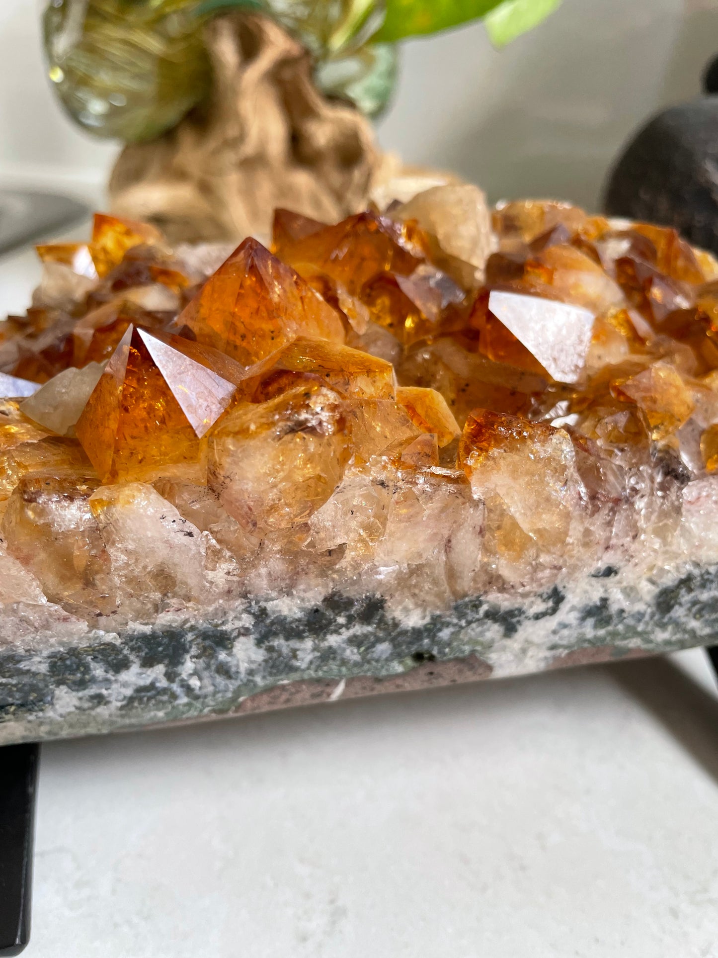 Citrine Cluster Table Topper ~ 1.9kgs