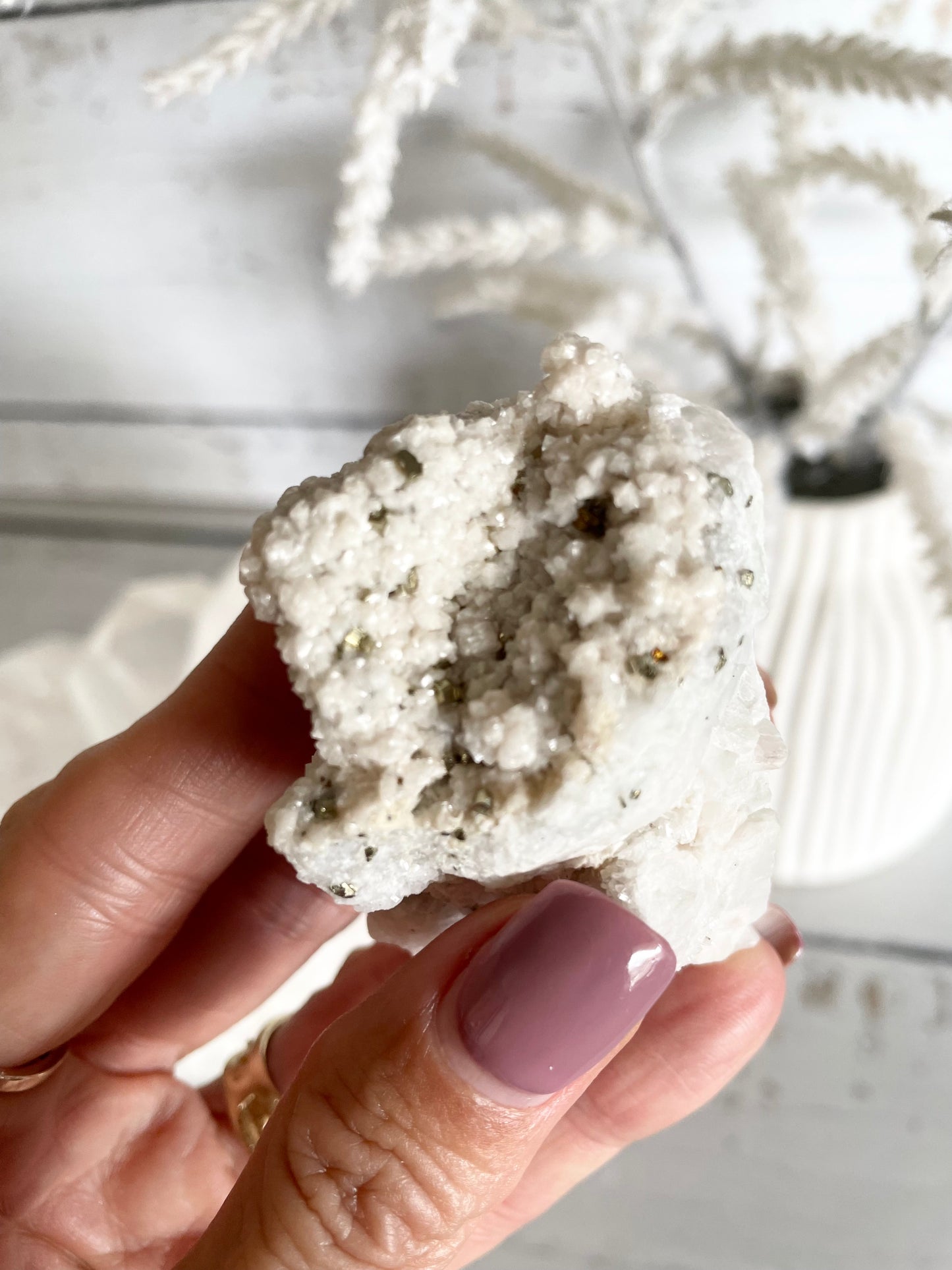 Quartz Pyrite Cluster