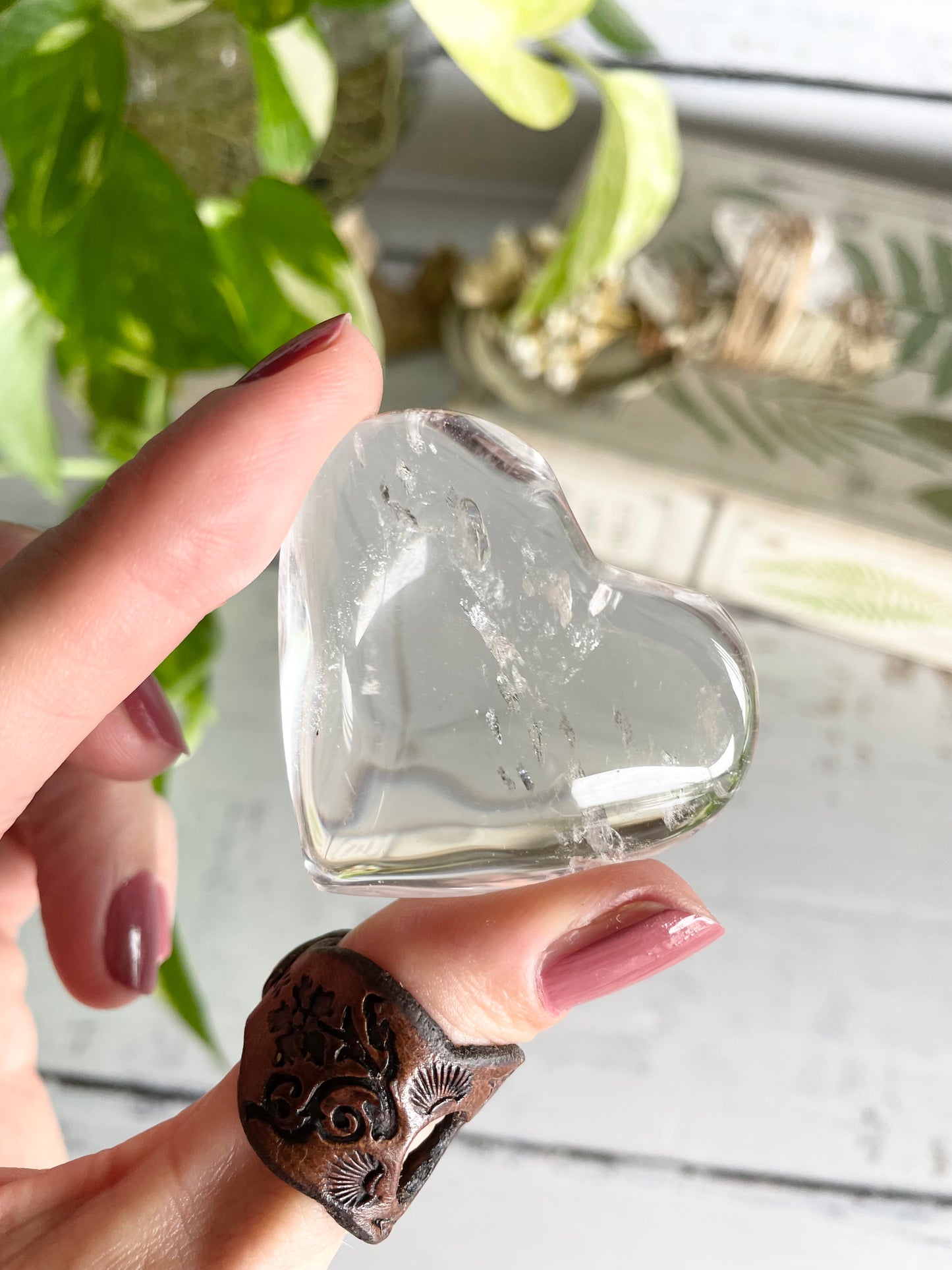 Clear Quartz Heart