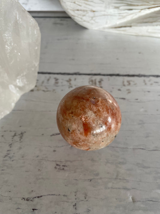 Sunstone Sphere Includes Wooden Holder