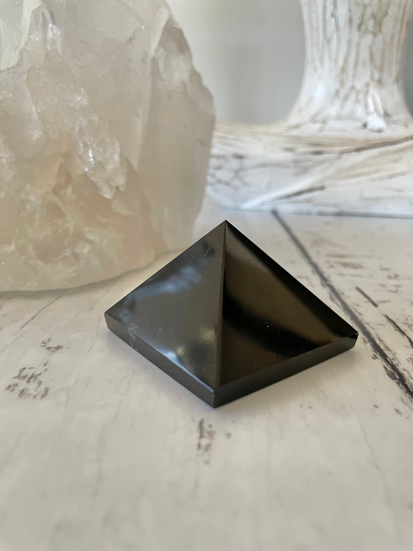 Black Obsidian Pyramid