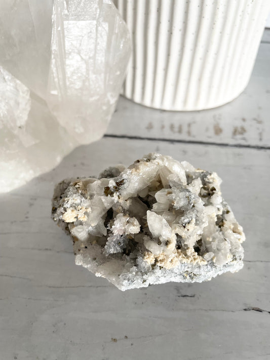 Quartz Pyrite Cluster