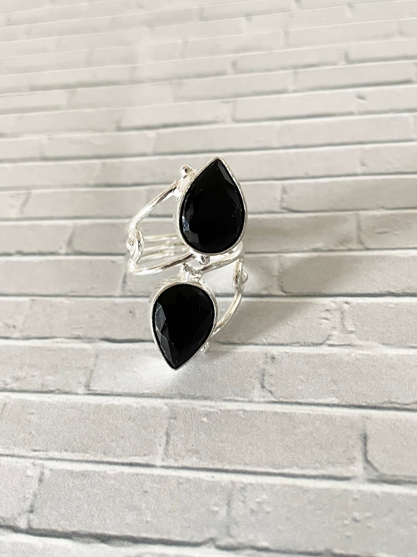 Black Spinel Ring ~ size 7.5