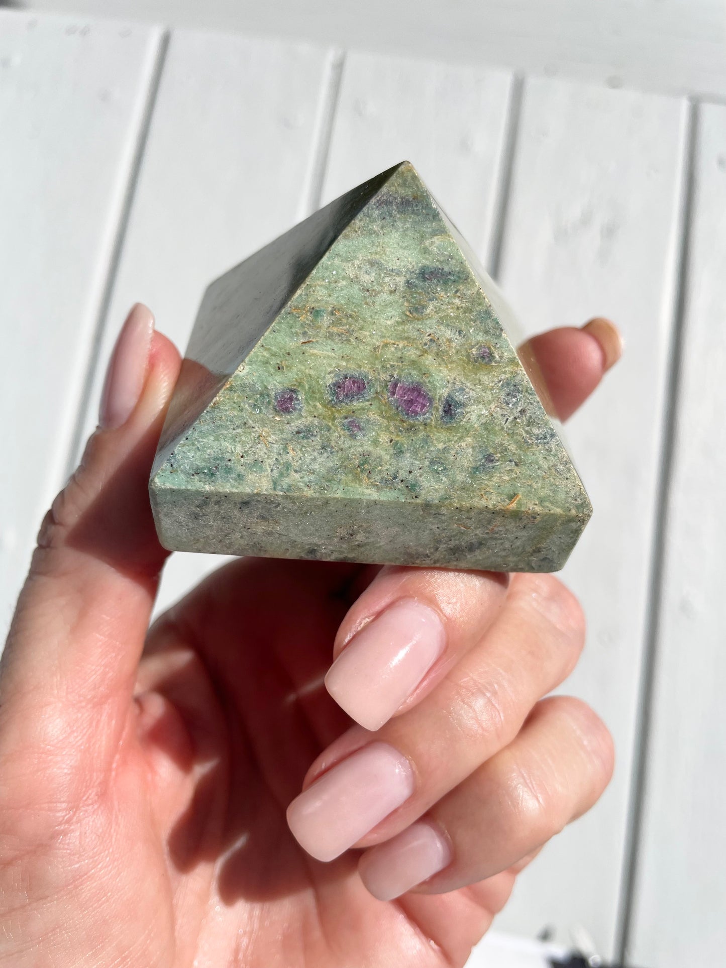 Ruby Fuschite Pyramid