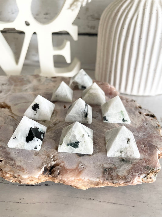 Intuitively Chosen ~ Rainbow Moonstone Pyramid