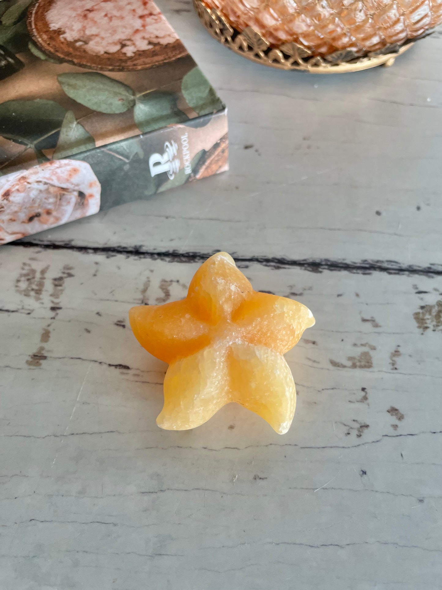 Sea Star ~ Orange Calcite