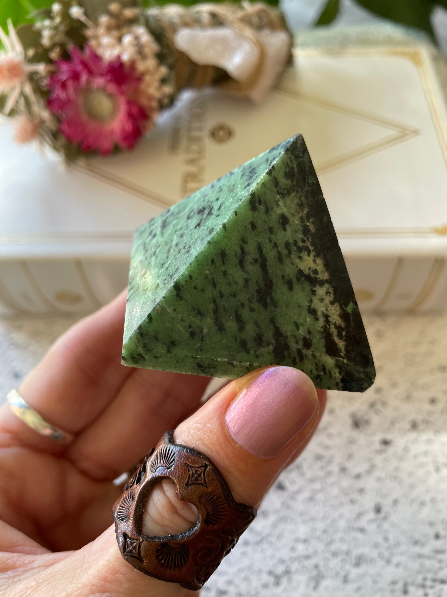 Ruby Zoisite Pyramid