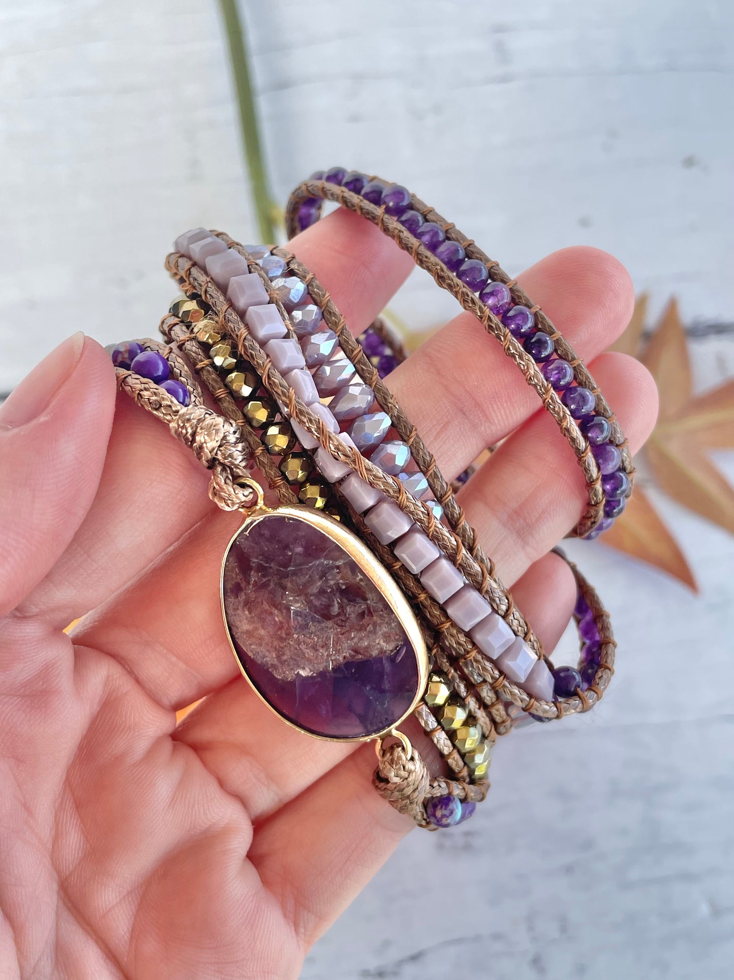 Bohemian 5 Wrap ~ Amethyst ~ Serenity