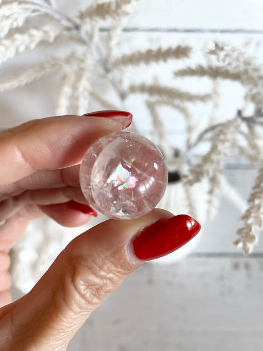 Clear Quartz Sphere - intuitive chosen