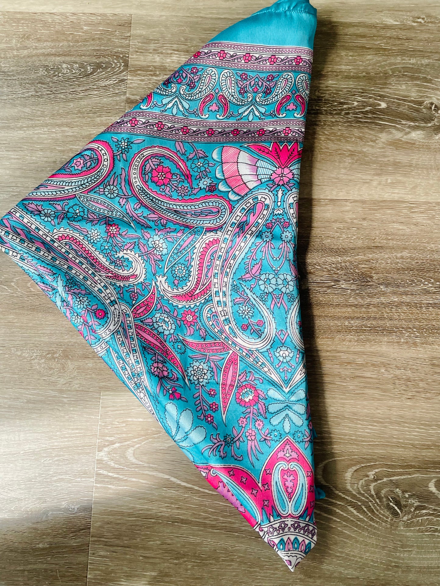 Blue Paisley Wrap Shawl