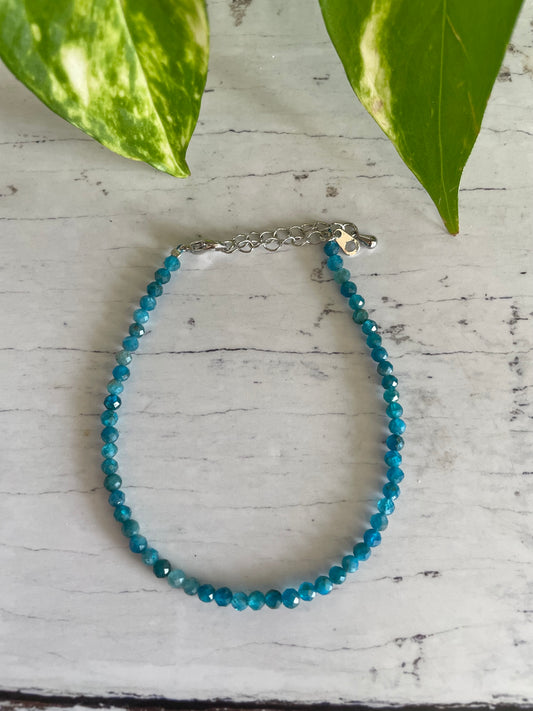 Faceted Apatite Bracelet ~ Dreamer